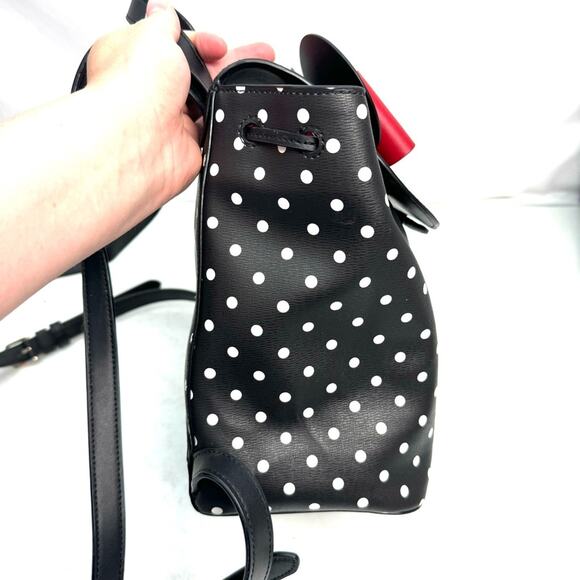 Disney X Kate Spade New York Minnie Mouse Polka Dot Backpack Purse Bag - Picture 4 of 11